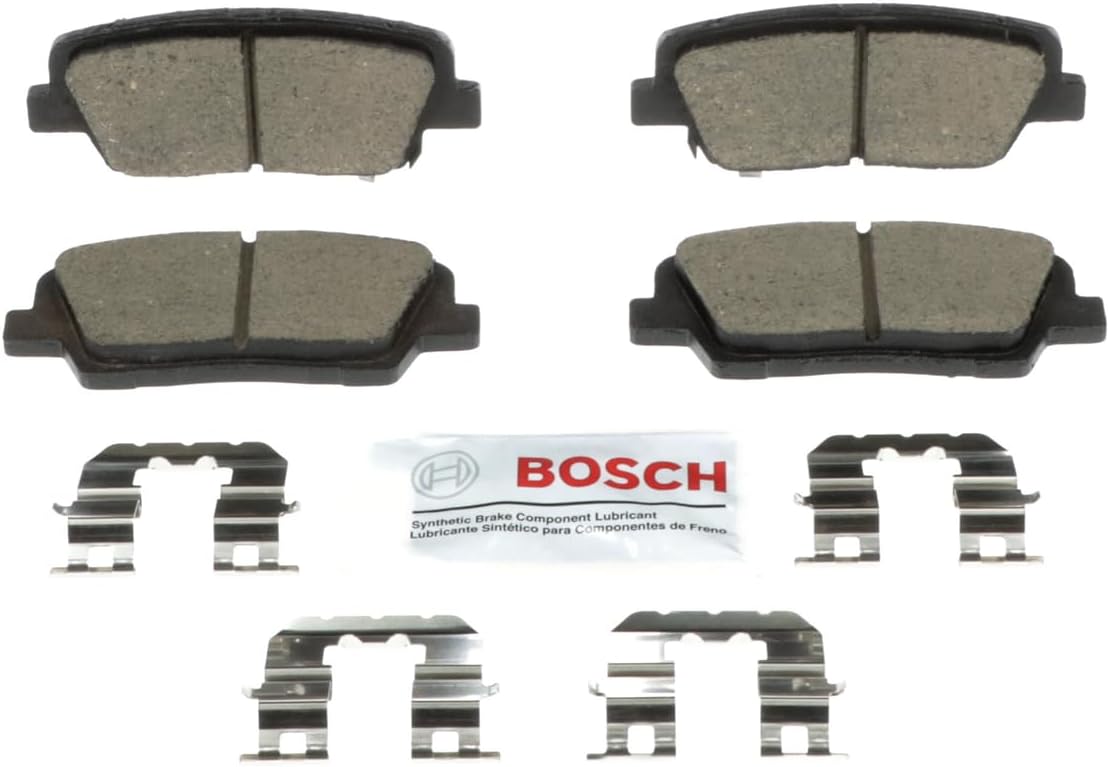 BOSCH BC1816 QuietCast Premium Ceramic Disc Brake Pad Set - Compatible with Select Genesis G70; Kia Sorento, Stinger; REAR
