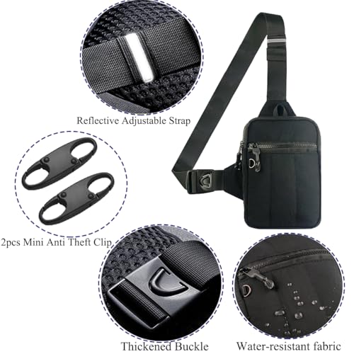 Image of Mini Sling Bag for Men Crossbody,Small Chest Bag Casual Trendy Waterproof Lightweight Phone Crossover Daypack