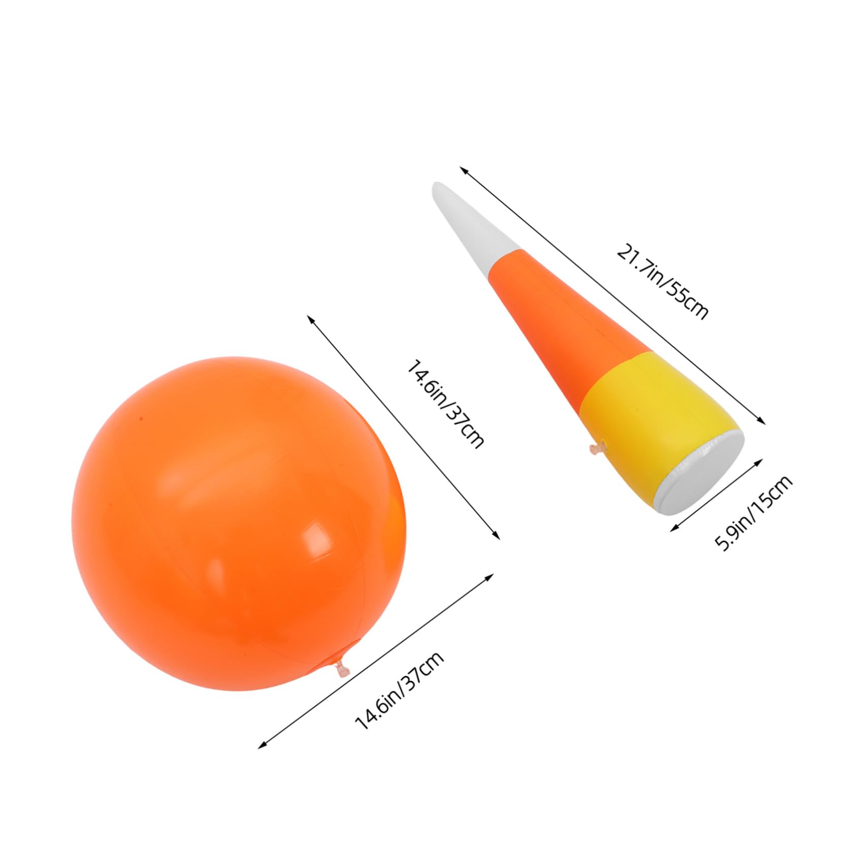 FRCOLOR Bola de Bolos Inflable Juego de Bolos Inflables para Pequeños Juego Deportivo Divertido Patio Juguete Educativo para Interior y Exterior