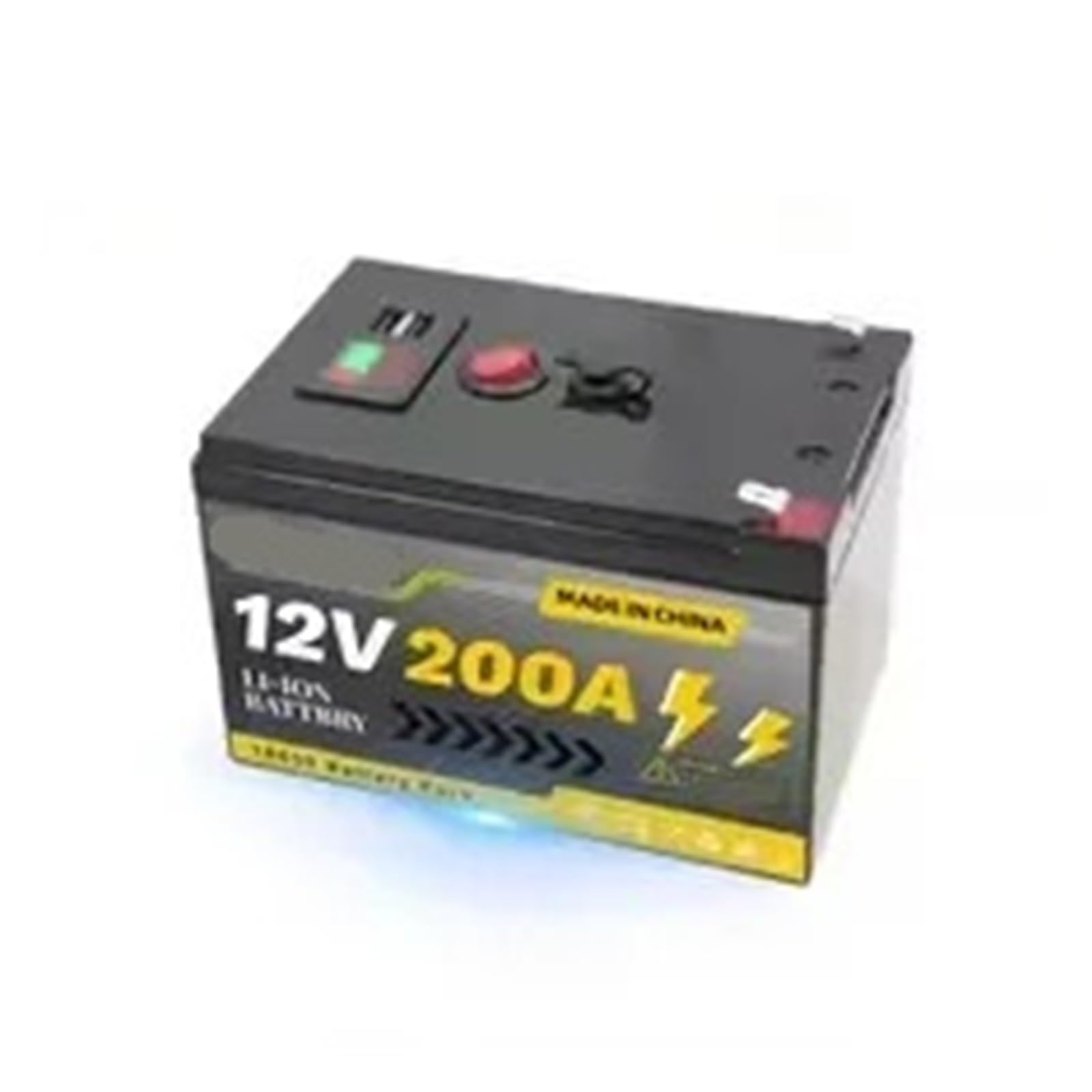 Batteria Al Litio Di Grado A Da 12 V 150 Ah LiFePO4 Resistente Alle Basse Temperature | Protezione BMS for rimorchio for camper da campeggio all'aperto marino(200Ah X1)