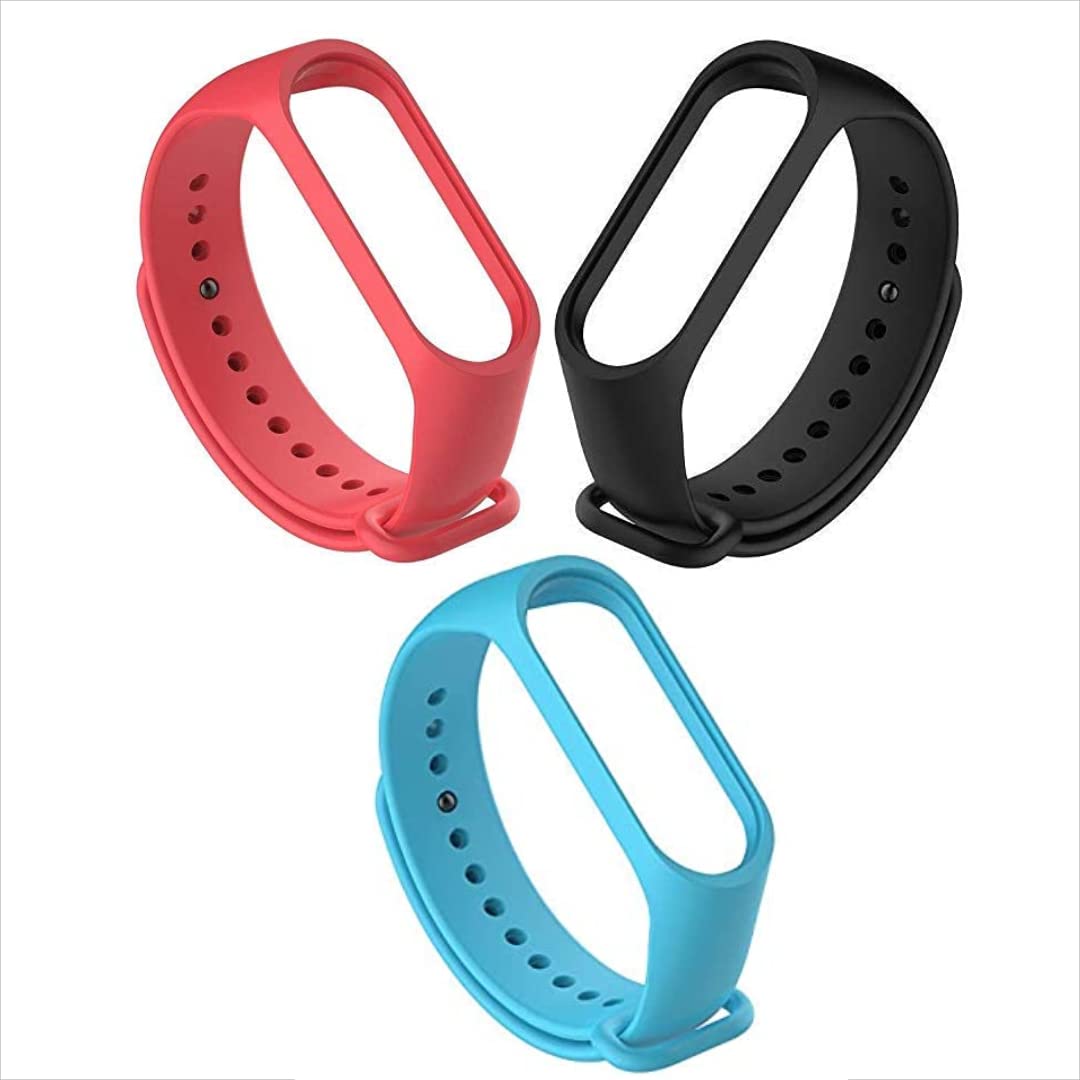 Inefable® Mi Band 3 & 4 Strap Band Wristband Strap Compatible with Mi Band M3 & M4 Original Device Not Included |
