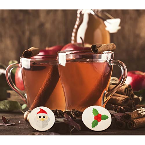 CUWELT 240 Pezzi 3cm di Tronchi Rotondi in Legno