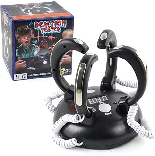 EGEN Electric Shocking Lie Detector, Electric Shock Reaction Toy Shock Game Console Funny Shot Roulette Game Lie Detector for Party Games