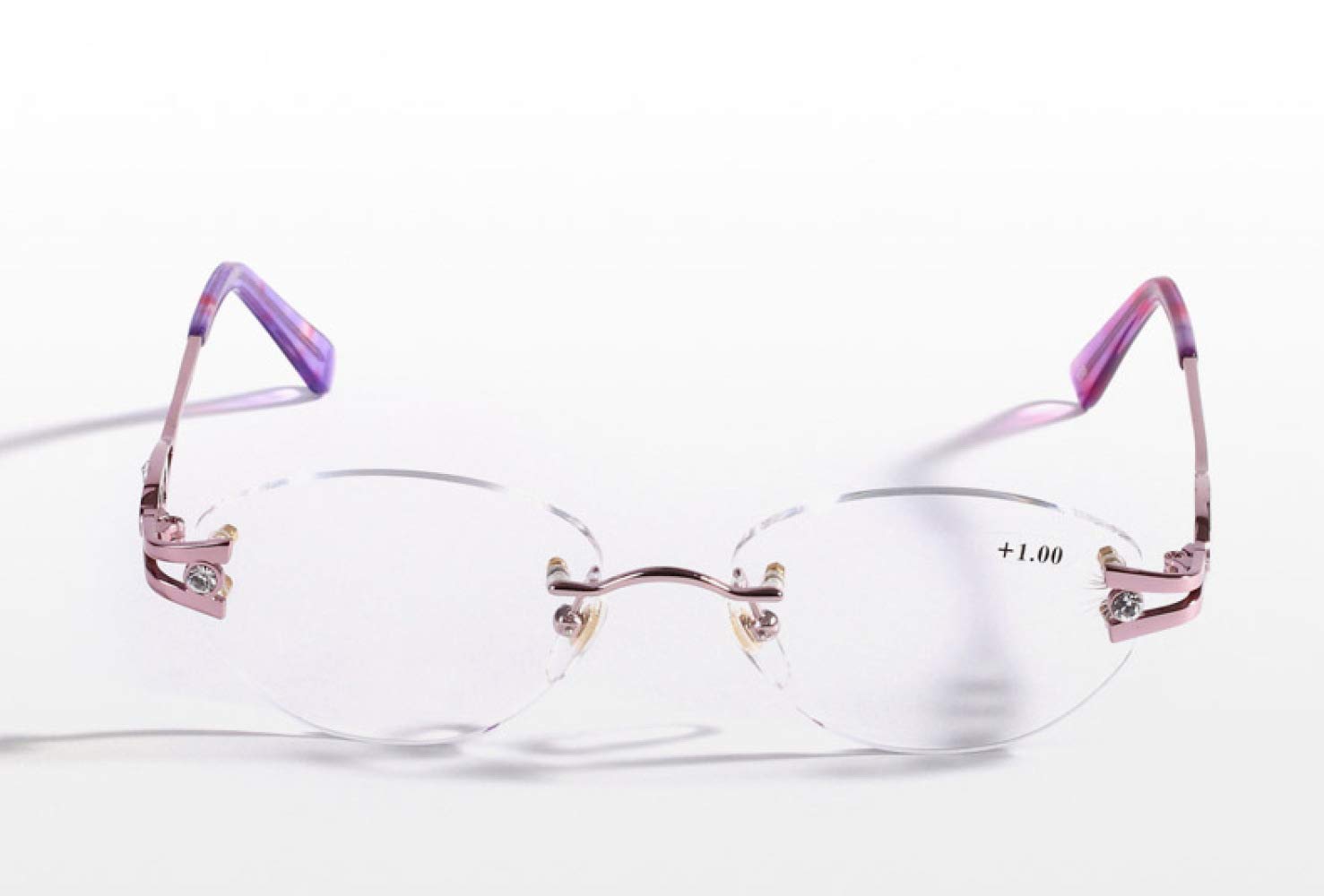 Lesebrille Sind Nah Und Fern,Smart Zoom Hd Alte Brille,Keine Randlesebrille Frauen Glasur/Transparent / +2.0