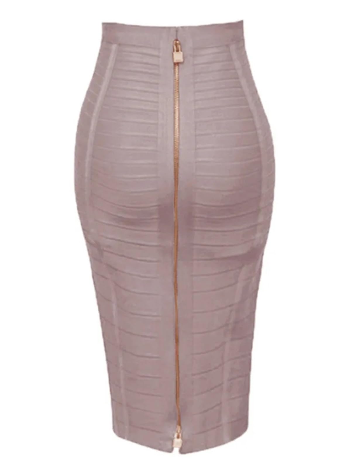 Gonna a Tubino Estiva Elasticizzata Aderente con Cerniera Sexy da 58 cm for Donna per Donna