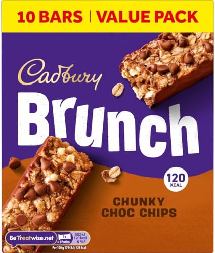 Cadbury Brunch Chunky Choc Chip Cereal Bars 280 g (Pack of 1)