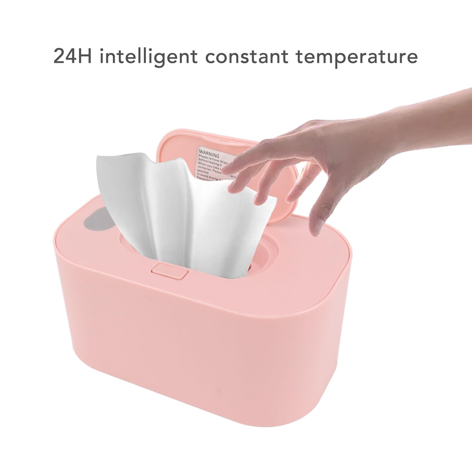 Scaldasalviette USB a Temperatura Costante per Neonati di Grande Capacità Rosa