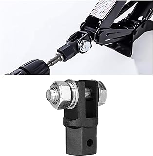 Scissor Jack Adapter, Scissor Jack Drill Adapter for 1/2" Driver Impact Wrench or 13/16" Lug Wrench, Universal Scissor Jack Connector for Jack RV Trailer, Car Accessories