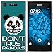 Produktbild PhoneNatic Case kompatibel mit Sony Xperia XZ1 Silikon-Hülle Crazy Animals Panda M2