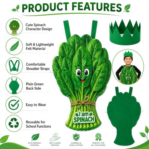 Image of Raj Costume Kids Fruit & Vegetable Fancy Dress Costume | Soft Felt Fruit and Vegetable Cutout Costume for Boys & Girls | School Annual Function
