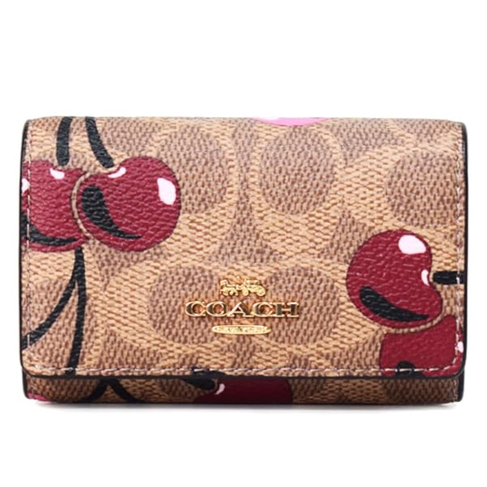 COACH チェリー キーケース COACH】コーチ キーケース コーティングキャンバス レザー