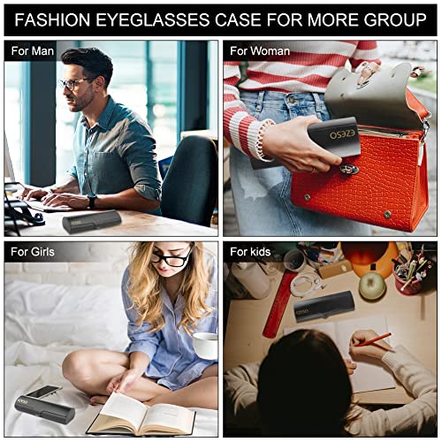 Ezeso Astuccio Occhiali Astucci Black per la