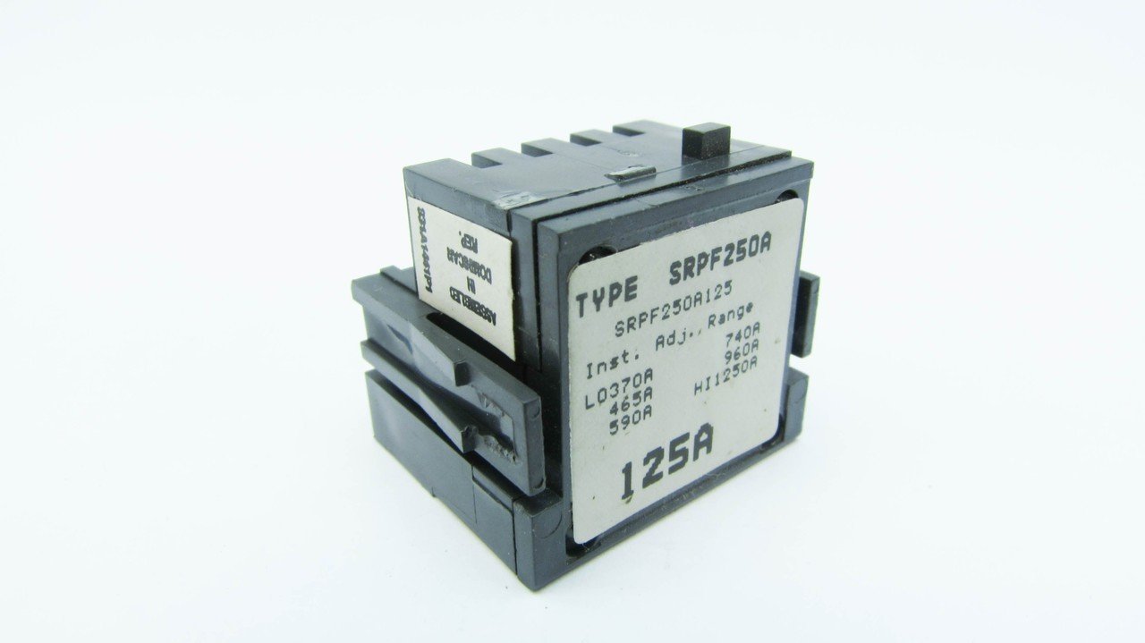 General Electric GESRPF250A125 GE SRPF250A125 125A Rating Plug, Black