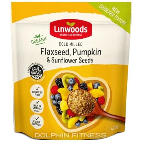 Cold Milled Flaxseed, Pumpkin & Sunflower Seeds, High in Omega 3, Source of Fibre, 425g | Premium product | This mix is a real beauty, not just because the zinc content supports normal healthy