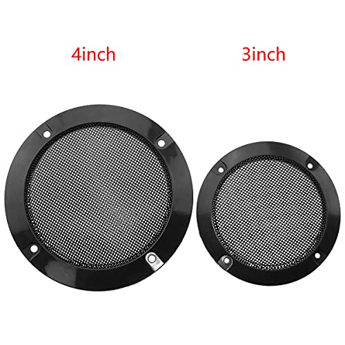 Meetoot CRSLNC-4IN-2-RE 2Pcs Cold Rolled Steel Loudspeaker Net Cover 4 Inch Grill Cover thumb #1