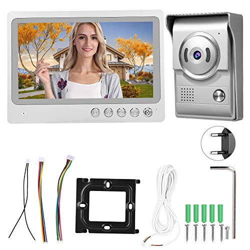 Video-Türklingel, 9-Zoll-HD-Video-Intercom-Benutzeroberfläche Türsprechanlage Smart Access-Türkamera 110-240V(EU Plug)