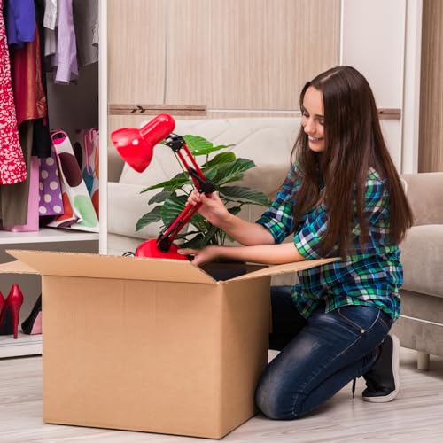 Image of Large Moving Boxes 20 inch x 20 inch x 15 inch Pack of 12, Corrugated Cardboad Boxes For Packing, Shipping, Packing & Moving | Sturdy Corrugated Cardboard Construction for Moving, Shipping, and Storage