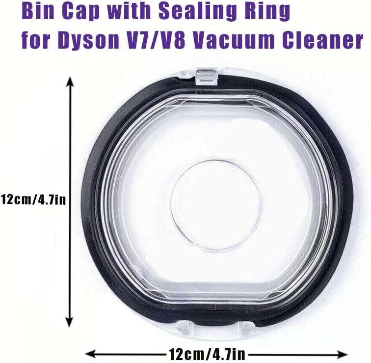 Miniatura 5 de Tapa de tapa para aspiradora Dyson V7 V8 SV10 SV11 con anillo de sellado