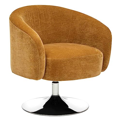 Atmosphera - Fauteuil Edith en métal et pin H73cm Jaune Ocre