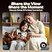 Synco XView Selfie Monitor Screen for iPhone 7-16 Series, Secure Private Wireless P2P, 4K/1080p Magnetic Back Camera Vlog Monitor with 164FT Range for YouTube TikTok (Matte Black)