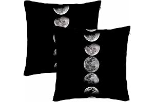 Celestial Moon Phase Throw Pillow Covers