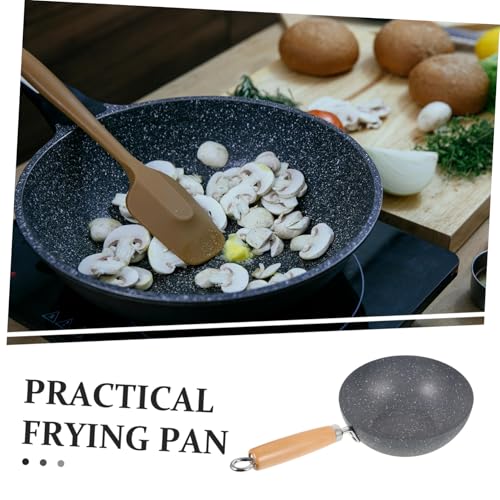 Wok pequeño antiadherente para cocinar en mármol miniatura 3