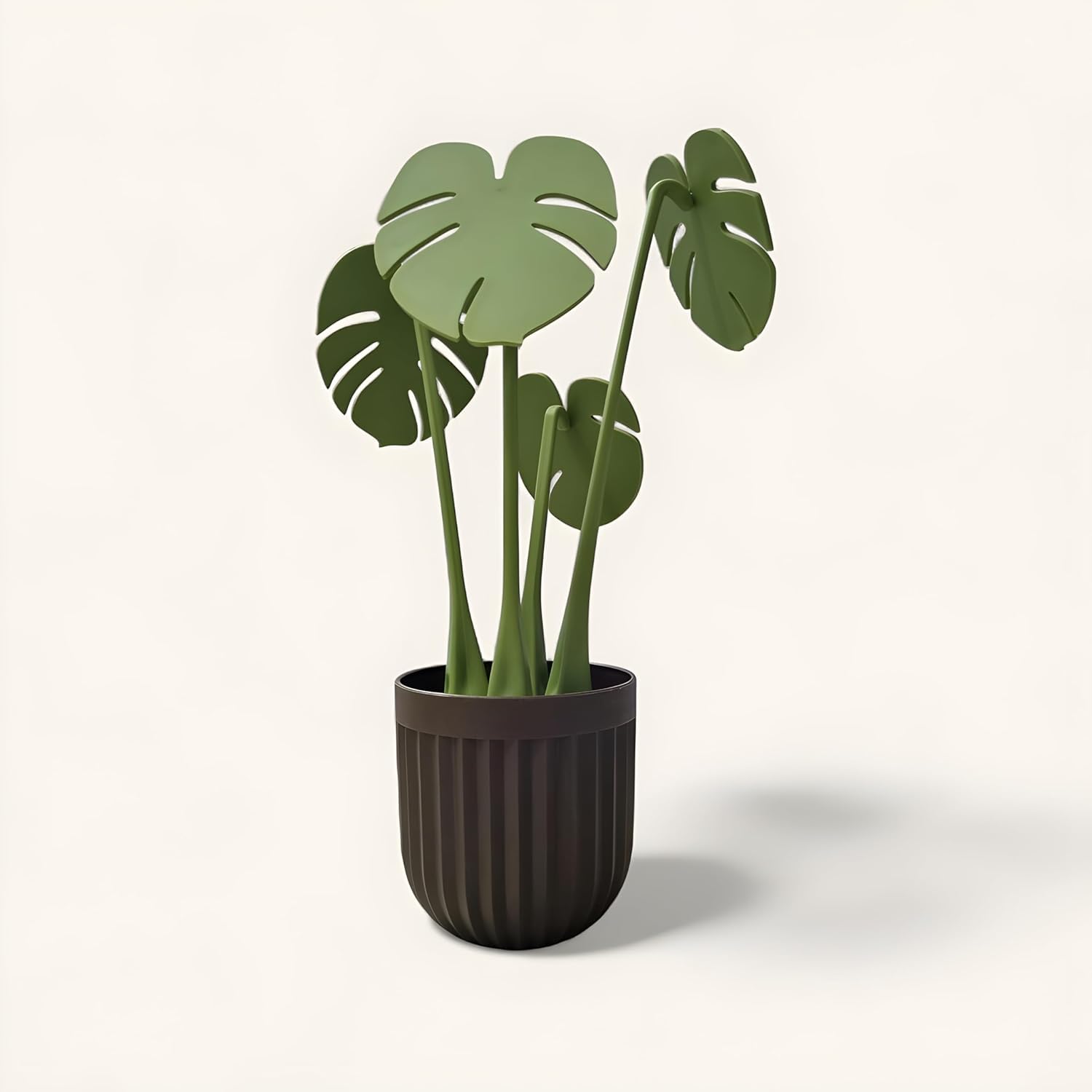 StyleX Store® [Pack of 1 Artificial Plant with Decorative Flower Pot Coaster, Magnetic Leaf Design, Study Tabletop Office Desk Decor, Modern Indoor Planter, Living Room, Bedroom, Home Decoration-image-20