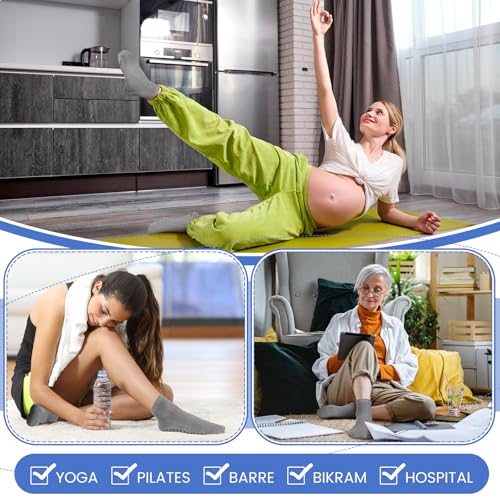 Image of Liitrsh 60 or 150 Pairs Pilates Grip Socks Bulk Unisex Non Slip Yoga Grippy Socks Woman for Adults Yoga Pilates Hospital