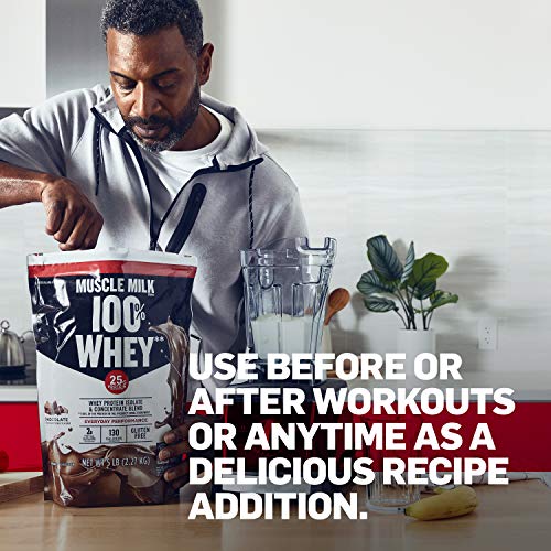 Muscle Milk 100% Whey Protein Powder, Chocolate, 25g Protein, 5 Pound - Image 6