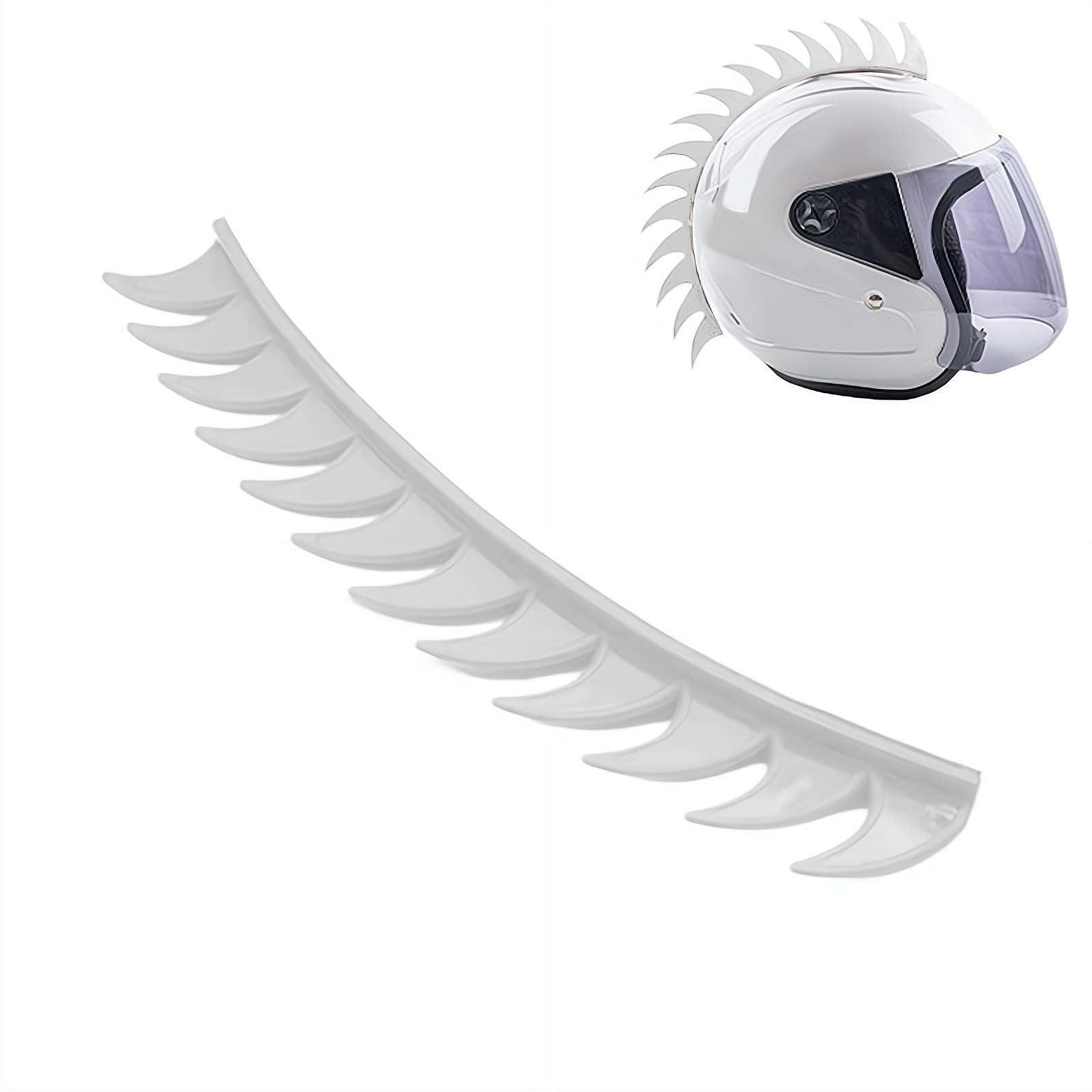 Helmet Mohawk Wig Adhesive Mohawk for Motorcycle Bicycle Ski Snowboard Helmet, Rubber Mohawk Helmet Accessories (Helmet not Included) : Automotive