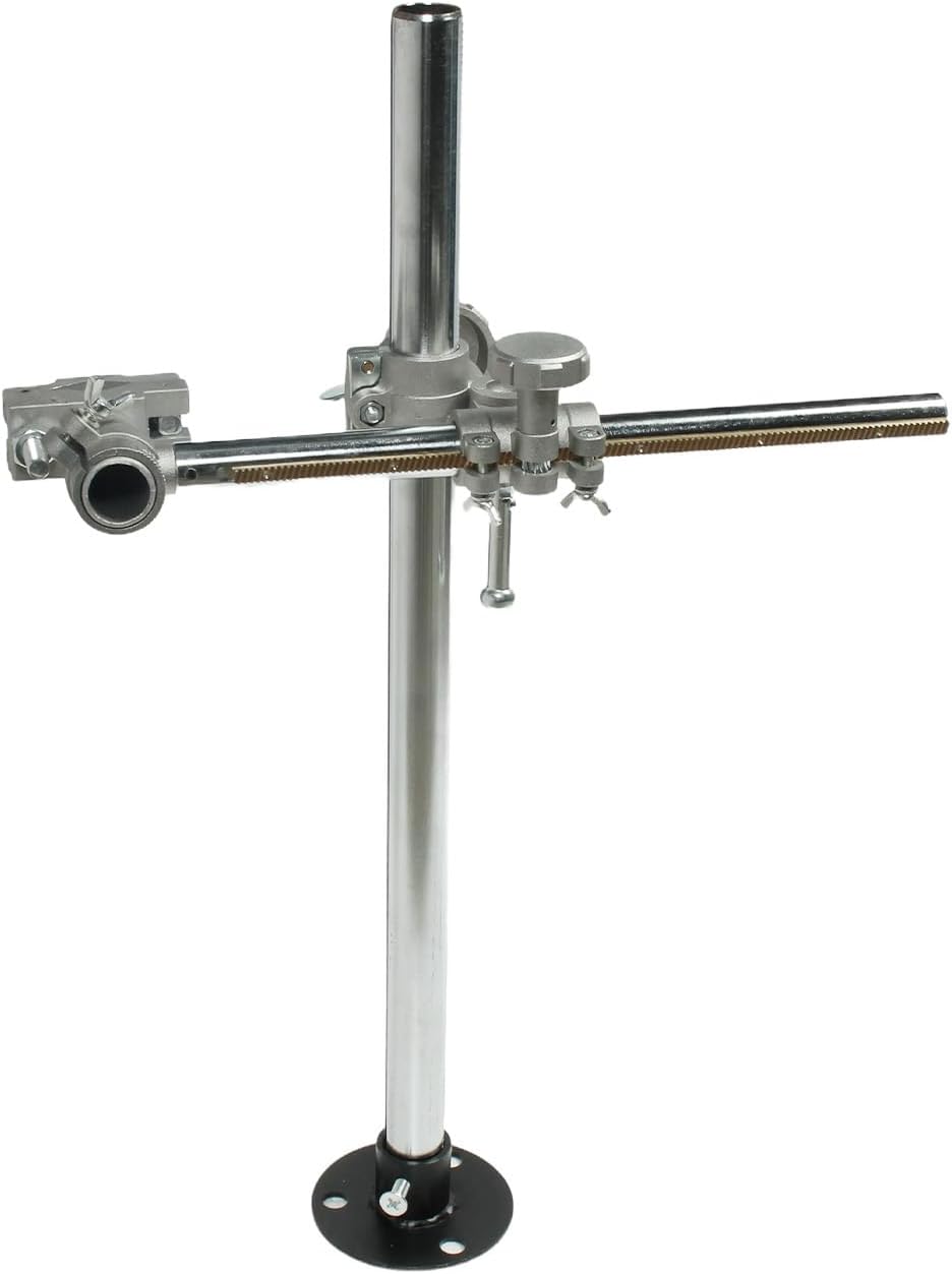 Welding Torch Holder Support Mig Tig Gun Holder WIth V-Clamp Mountings for Gas Torch Cutting Machine, Positioner Turntable, Horizontal Bar 300mm(11.81in), Vertical Bar 600mm(23.6in)