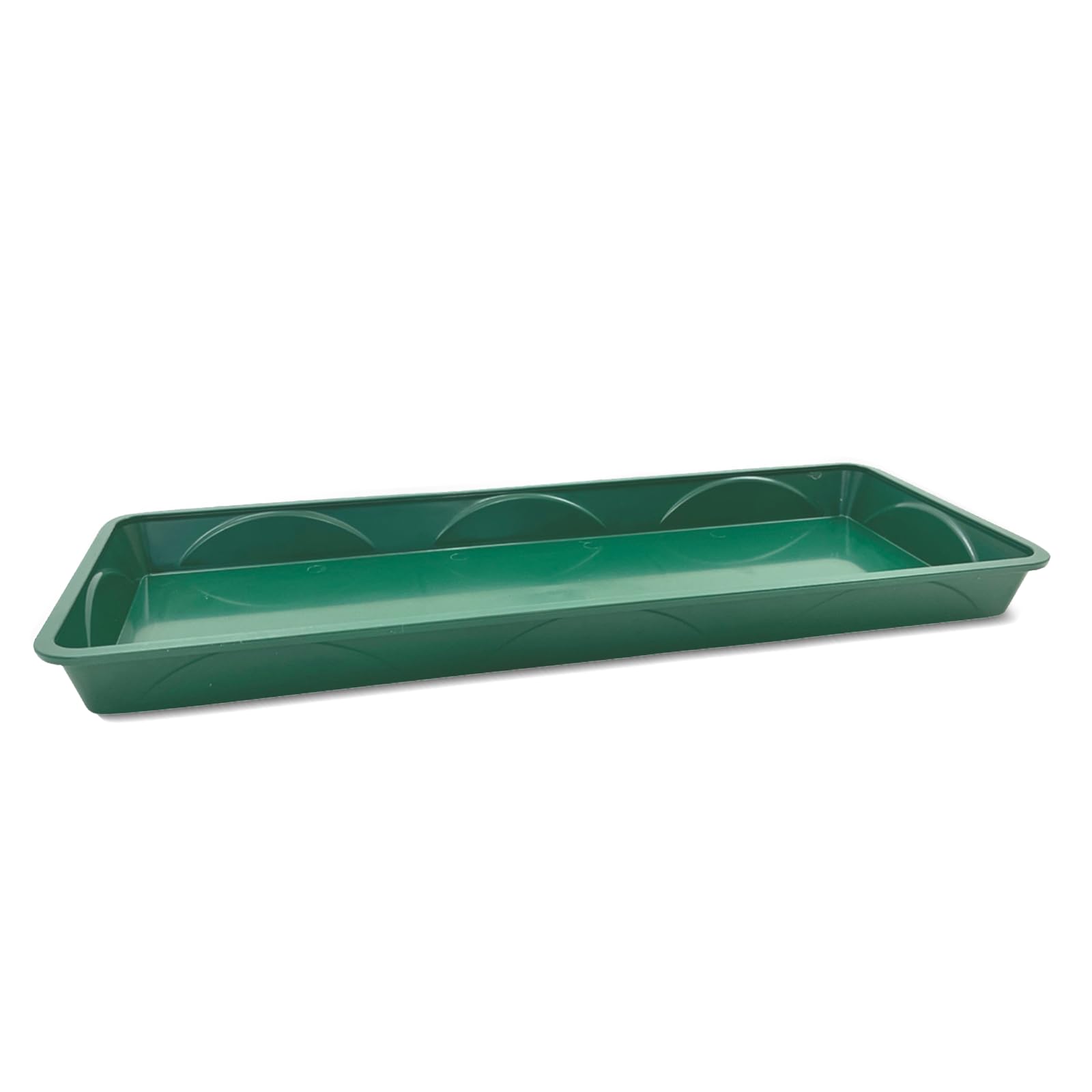 Oakland Gardens 55cm Windowsill Watering Tray – Durable Plant Drip Trays for Indoor & Outdoor Pots – Seed Germination & Propagation Tray – Sturdy Plastic Windowsill Planter Saucers Pack of 4