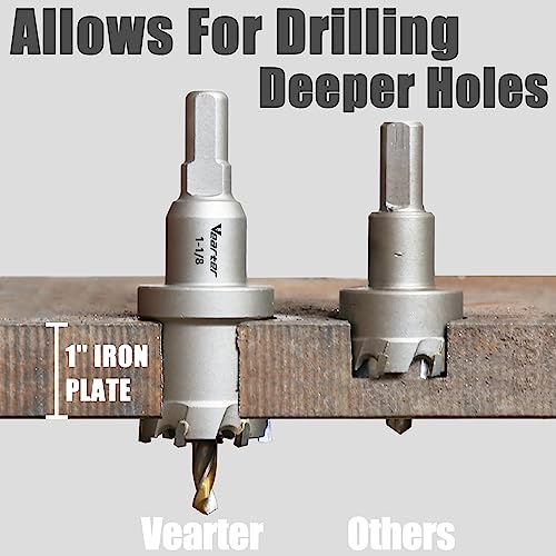 Vearter 15PCS Carbide Hole Saw Kit
