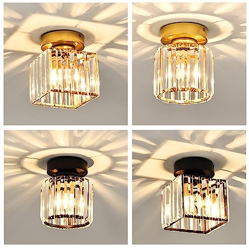 Image of ATORSE Led Ceiling Lights Fixture Semi Flush Mount Chandelier Lighting Housewarming Aureate Round