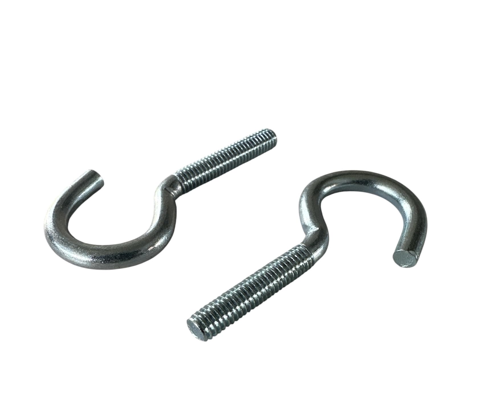 Schraubhaken Stahl verzinkt Metrisches Gewinde M4 M5 M6 M8 (1-100 Stück) Schrauböse (100, 6 x 60 mm)