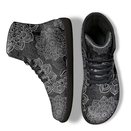 Image of Binienty Zero Drop Sole Barefoot Men's Women's PU Leather Flat Minimalist Barefoot Sneakers Athletic Shoes Waterproof