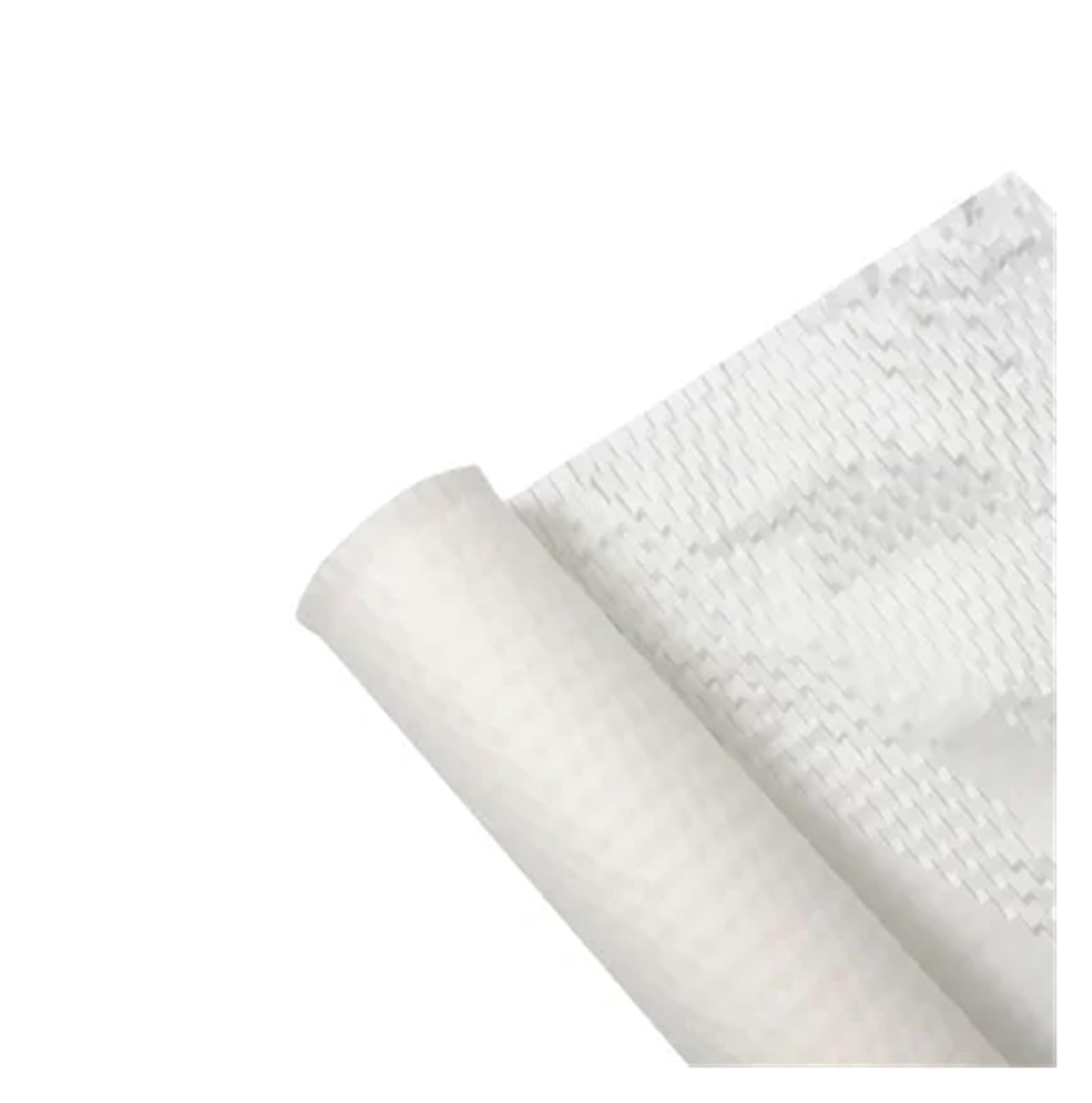 Papierowa rolka do pakowania o strukturze plastra miodu | Wielokolorowe opakowanie kwiatowe o wymiarach 50 cm x 9 m: papier o strukturze plastra miodu z rozdzieranej siatki(White)
