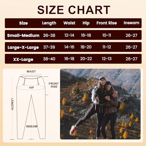 NexiEpoch Leggings femininas forradas de lã com bolsos - calças térmicas de inverno resistentes à ág