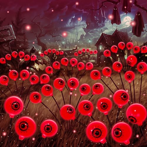 NHYDZSZ 2 Stück Halloween Deko Outdoor, 16 Halloween Augapfel...