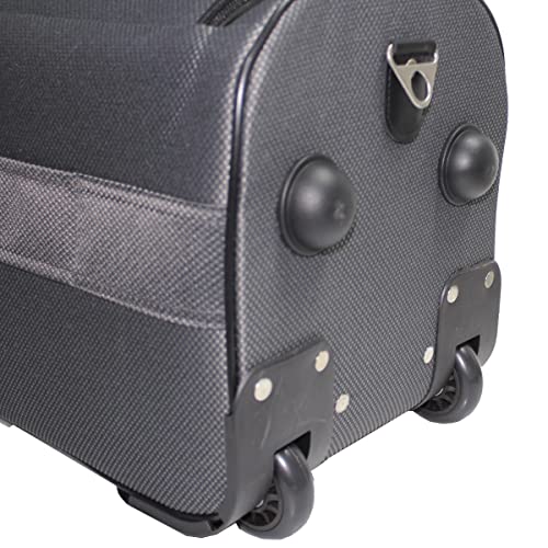 Sacola Bolsa Mala De Viagem Havana Tamanho Único de Poliéster com 2 Rodas fixas e Pés de Apoio Remov