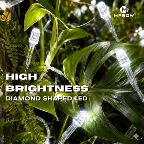 Image of MPROW 10M /40LED Diamond Shape String Lights, White