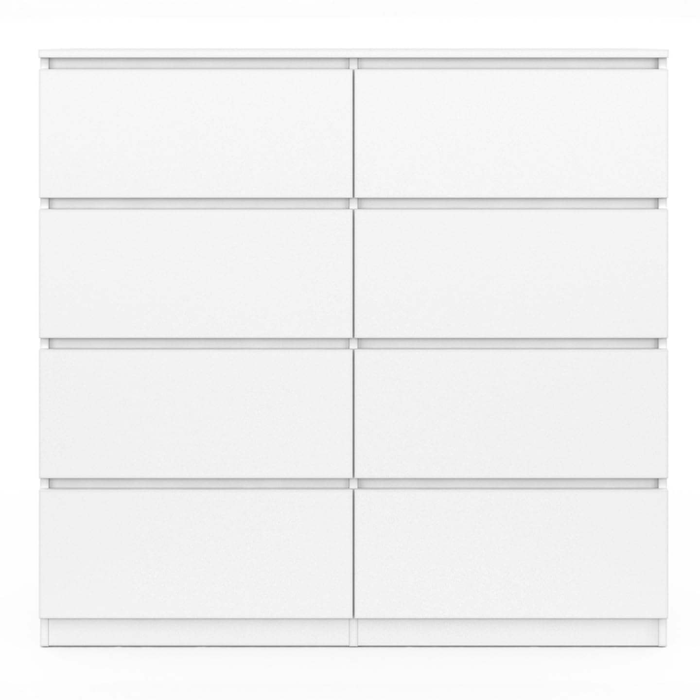 IDMarket - Commode 8 tiroirs TOMI 110 cm Bois Blanc