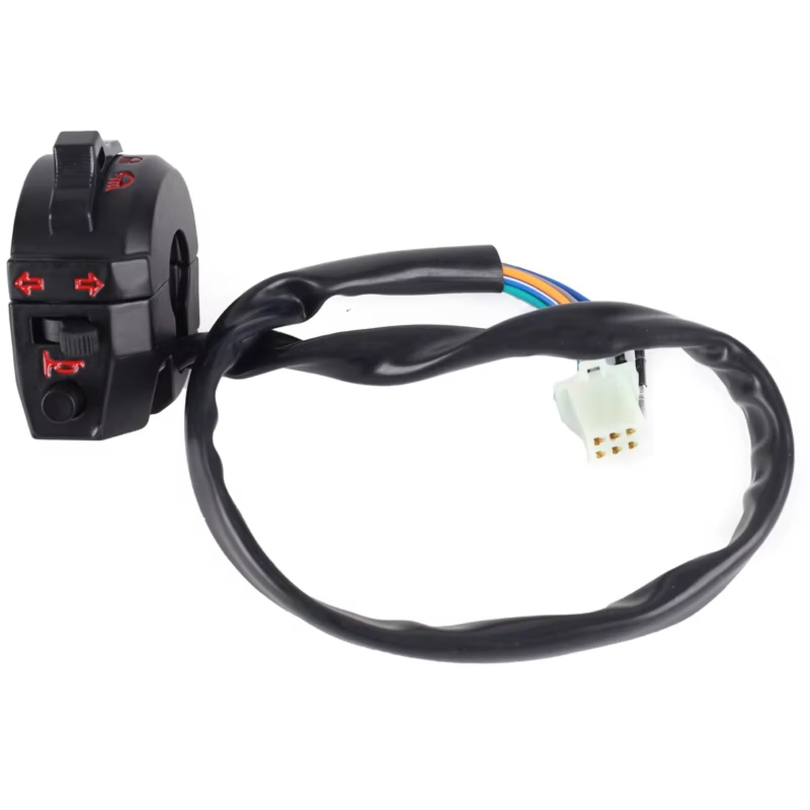 Interruttore Di Comando Per Manubrio Moto Da 22mm Per XL XR 250 400 600 Comandi Sinistro Destro Clacson Indicatori Direzione Fari Avviamento Elettrico Comando Manubrio(Left)