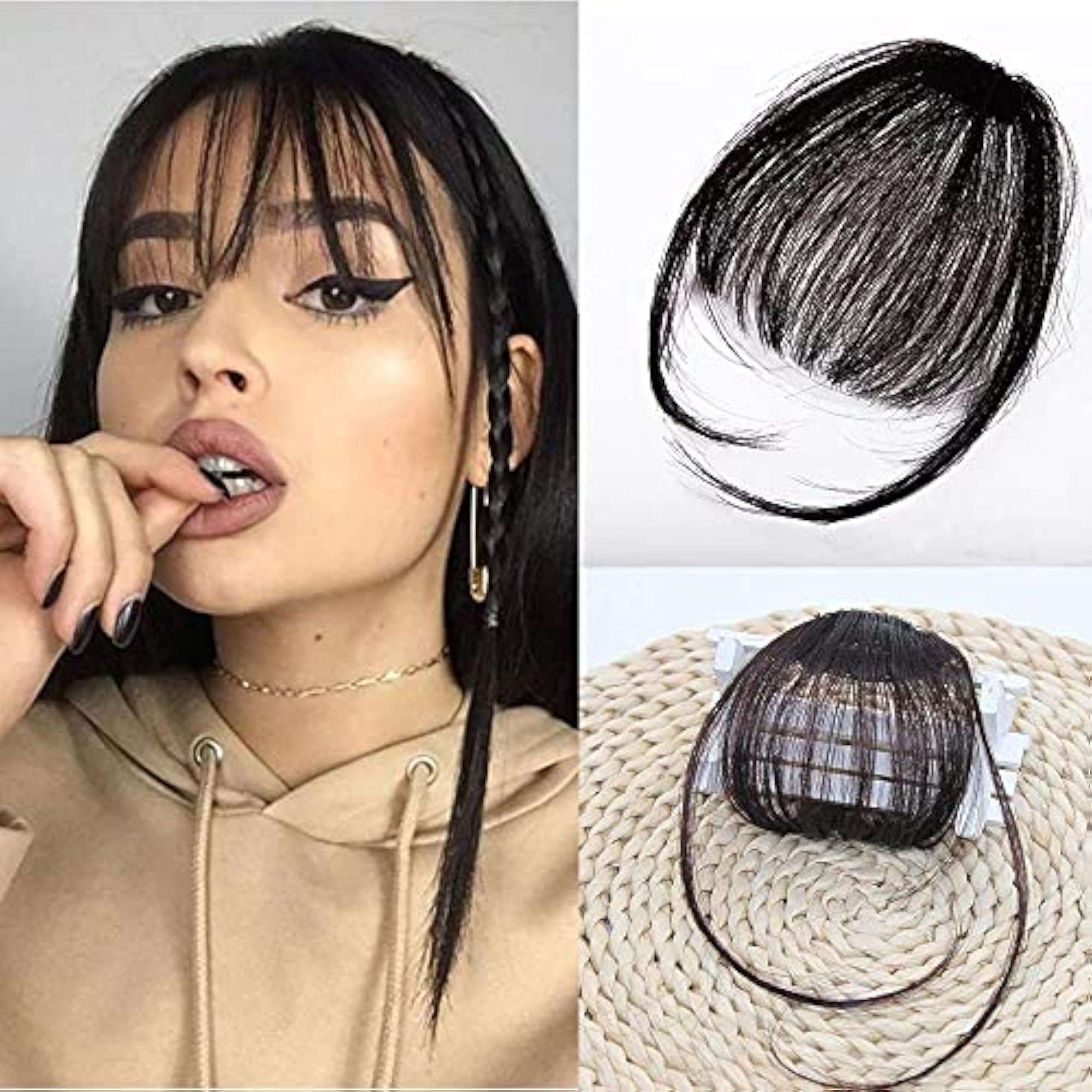 Women's Clip-In Wispy Bangs Hair Extension