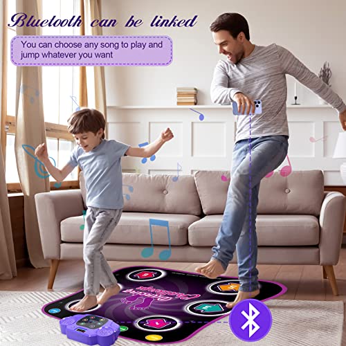 Dance Mat,Light Up Dance Mat For Kids,Dance Pad For Toddlers With Wireless Bluetooth And 5 Game Modes, Floor Dance Game Toy Birthday For Boys Girls Ages 3-12 #TOP5