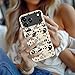 DEENAKIN for iPhone 17 Pro Case Cute - Wireless Charging Compatible - Dual-Layer Soft Silicone + Hard Shell - Stylish Wildflower Design - Chic Phone Cover for Women - A Cat's Playground