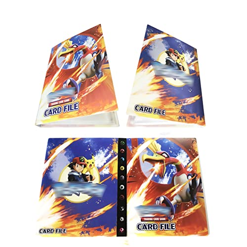 wuupoo Porte Carte, Porte Album de cartes à collectionner,30 Pages Peut Contenir Jusqu'à 240Cartes, Classeur Compatible Avec Cartes, Album Titulaire Compatible Avec Cartes. (Ho-oh) Cover