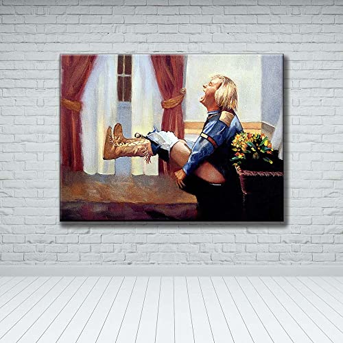 Xyslbd Dumb And Dumber Bathroom Art-Funny Movie Poster Canvas Print Wall Art Decor-Harry On The Toilet Humor Picture Decoration (12X16In(30X40Cm)-Unframed) #TOP1