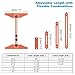 HARFINGTON Stair Tread Template Tool Adjustable Length Stair Measuring Tool Jig for Stair Treads Suitable for Stairs, Risers and Partition, Orange