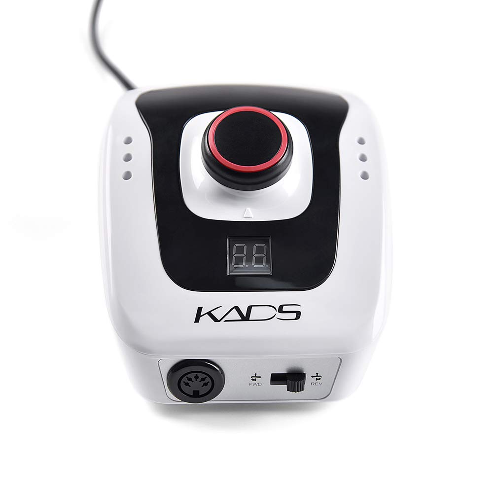 KADS 300-35000 RPM Blanco máquina de pulido de uñas eléctrica profesional torno para uñas Herramienta de manicura de máquina
